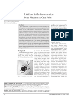 The Treatment of Black Widow Spider Envenomation
