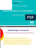 Historia Natural de La Enfermedad: Dra. Oriana Rivera Lozada