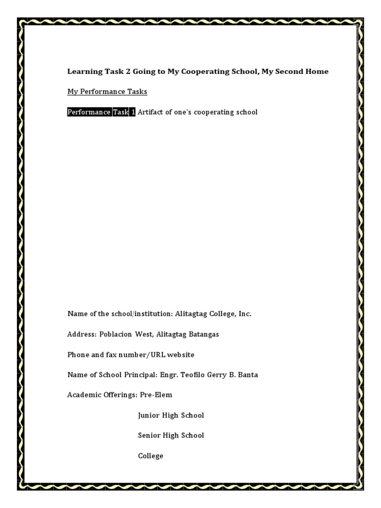 Learning Task 2 - ZorenJan D. Cacho | PDF