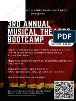 Musical Theatre Bootcamp Poster 2023