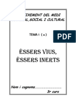 T1.Éssers vius, éssers inerts