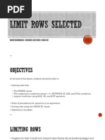 LAB 2 - Limit Rows Selected