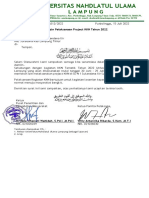 Surat Permohonan Tempat KKN 2022 Sukadana Ilir Sukadana - Project SD