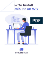 ConversioBot - How To Install ConversioBot On Wix