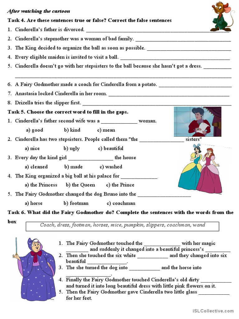 Cinderella Disney Cartoon PDF Cinderella European Fairy Tales