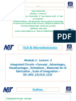 NIT 1 4 7040 Lecture 2 VLSI EC601