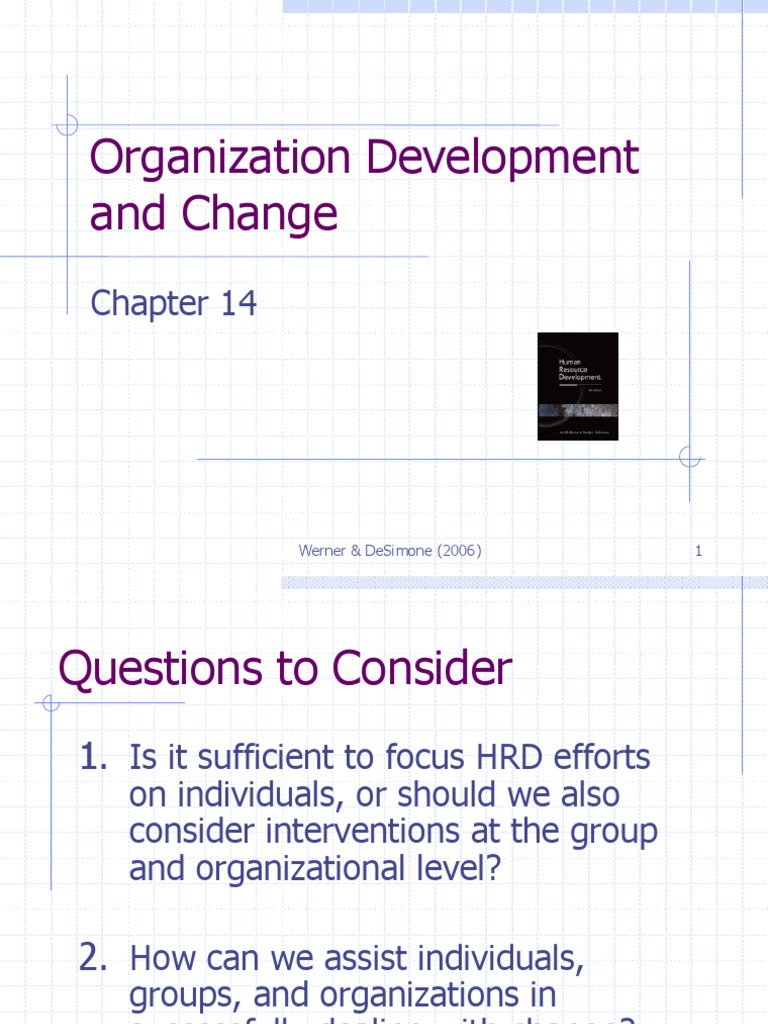 Organization Development and Change | PDF | Organization Development ...