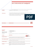 Rúbrica Avance 2 - Técnicas e Instrumentos de Investigación