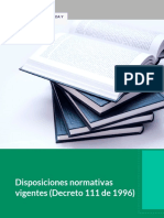 Disposiciones Normativas Vigentes