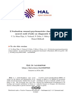 L'évaluation Sensori-Psychomotrice Dans L'autisme: Un Nouvel Outil D'aide Au Diagnostic Fonctionnel