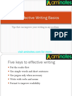 Keys To Effective Writing
