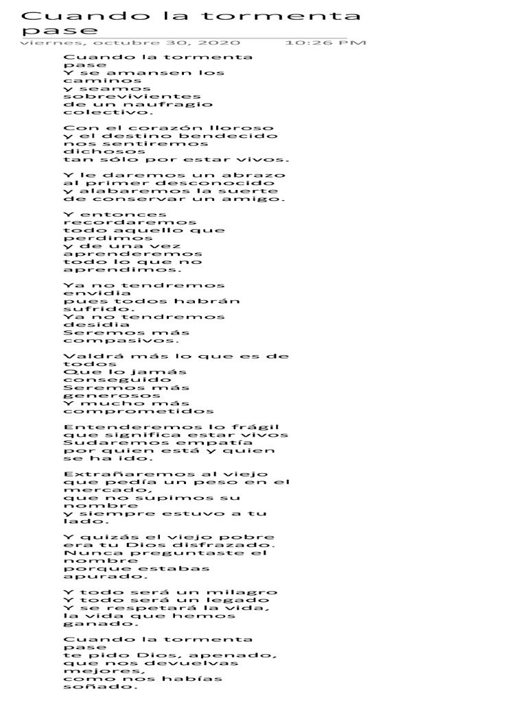 Cuando la tormenta pase-1 | PDF