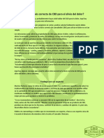 Cuál Es La Dosis Correcta de CBD para El Alivio Del Dolor