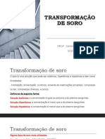 CÁLCULOS EM ENFERMAGEM - Transformação de Soro