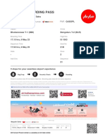 Boarding Pass (BBI-BLR)