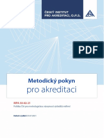 MPA 30 02 21 Politika ČIA Pro Metrologickou Návaznost Výsledků Měření