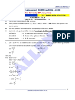 Paper 2 With Solution Mathematics