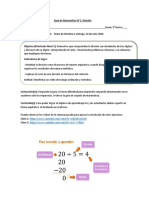 5° Básico Matemática Guía Matemática 1 Divisiones