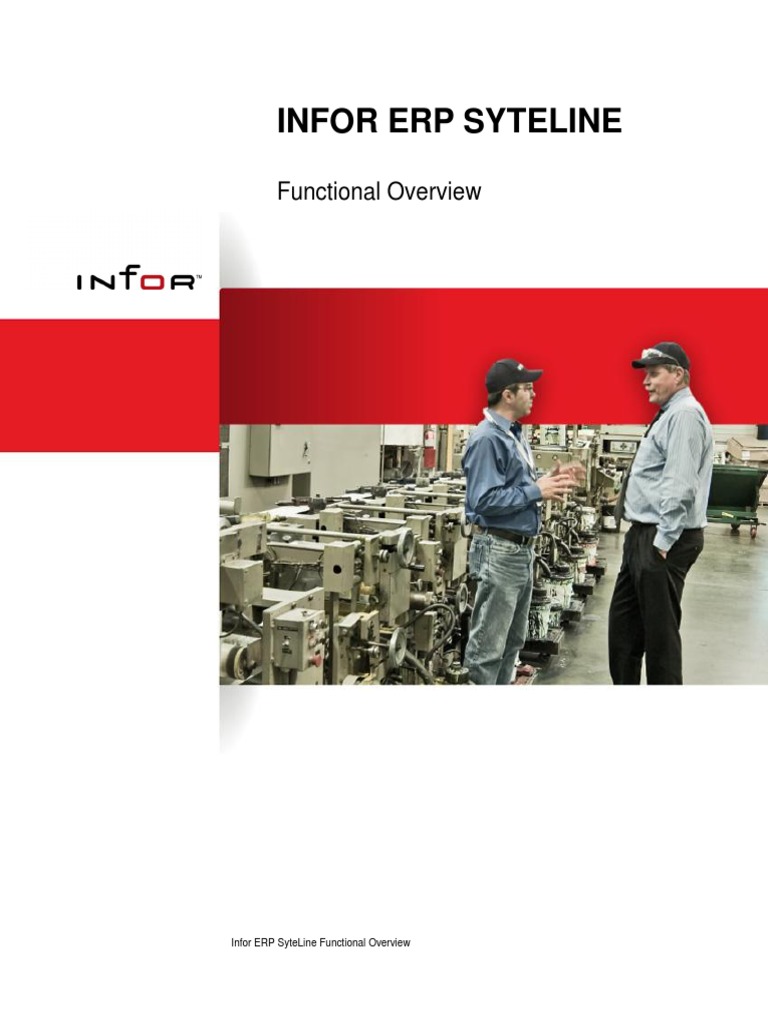 ERP Manufacturing Software Infor ERP SyteLine v8 System Functionality ...
