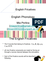Week4 Fricatives Phonology
