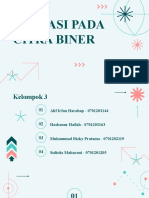 Operasi Pada Citra Biner