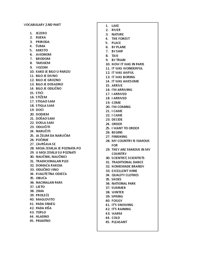 Easy Vocabulary 2
