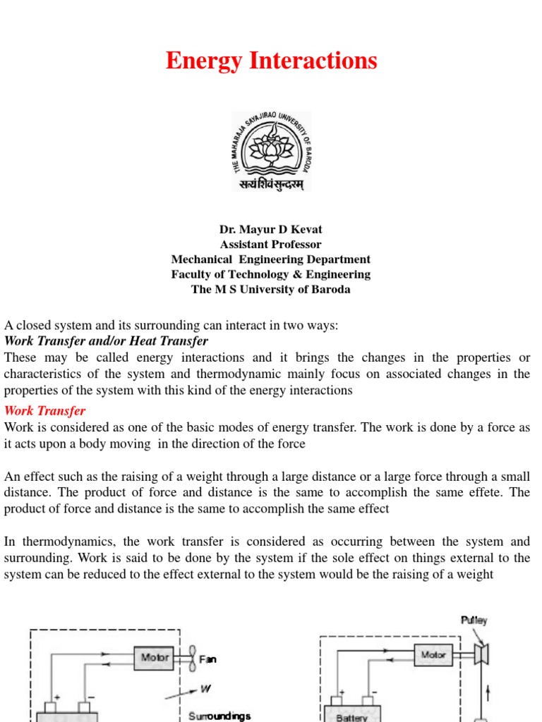 Work And Heat Transfer Pdf Heat Heat Transfer