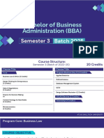 BBA Course Description - Batch 2025 - Semester 3