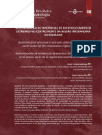 2022 Determinação de Tendências de Eventos Climáticos Extremos No Centro Norte Da Região Interandina Do Equador