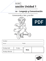 Evaluacion Unidad 1 Segundo Basico Lenguaje y Comunicacion