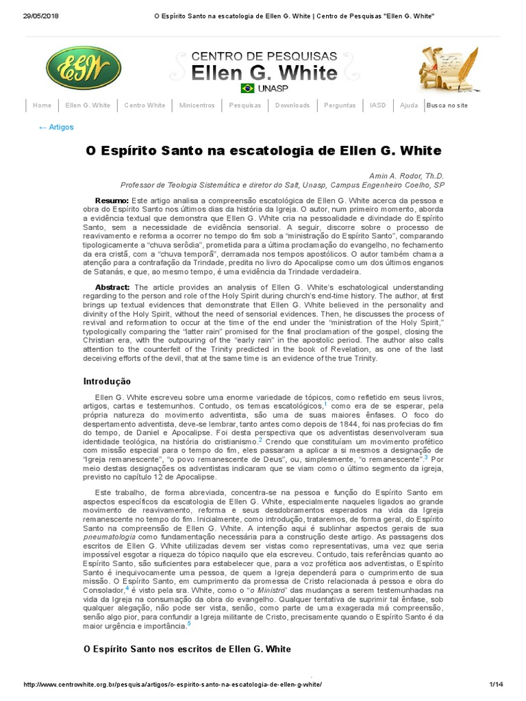 Ellen White, contexto e profecia - Revista Zelota