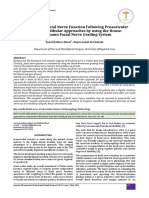 Evaluation of Facial Nerve Function Following Preauricular and Submandibular Approaches by Using The Housebrackmann Faci