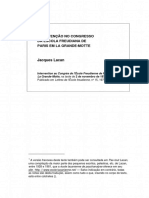 2.5.1.24 INTERVENCION EN EL CONGRESO DE LA ESC FREUDIANA DE PARIS EN LA GRAND-MOTTE, 1973 - Caso em Psicanalise