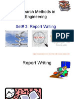 Set#3 Research Methods-Report Writing