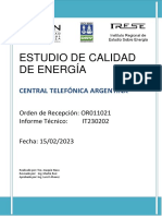 It230202 Fabrica SRL Estudio de Calidad de Energía Central Telefónica Rev1