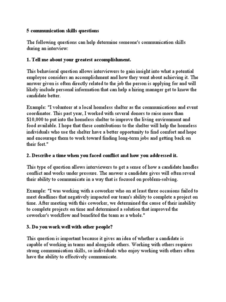 5-communication-skills-questions-pdf-communication-employment