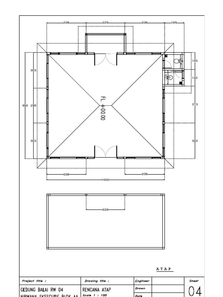 4.rencana Atap | PDF