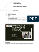 Información de Portafolios Talller de Creatividad e Innovación 2020-2
