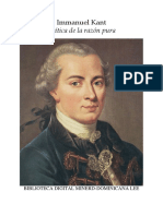 TYSa Kant Emmanuel Critica de La Razon Purapdf