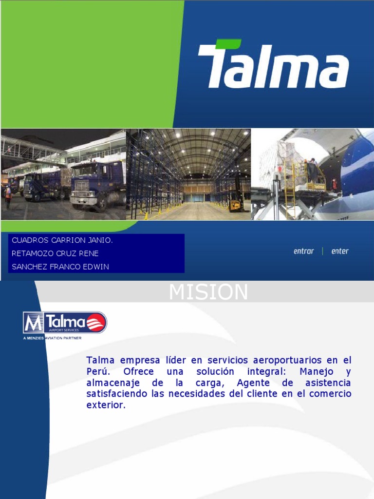 Planeamiento Estrategico Talma | PDF | Business | Economias
