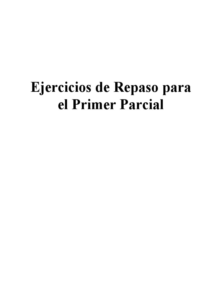 Ejercicios de Repaso 1°parcial | PDF | Química | Átomos