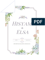 Buku Panduan Acara Pernikahan Elsa Dan Hisyam