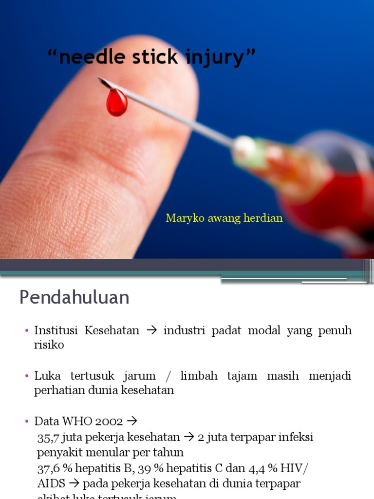 Needle Stick Injury PDF