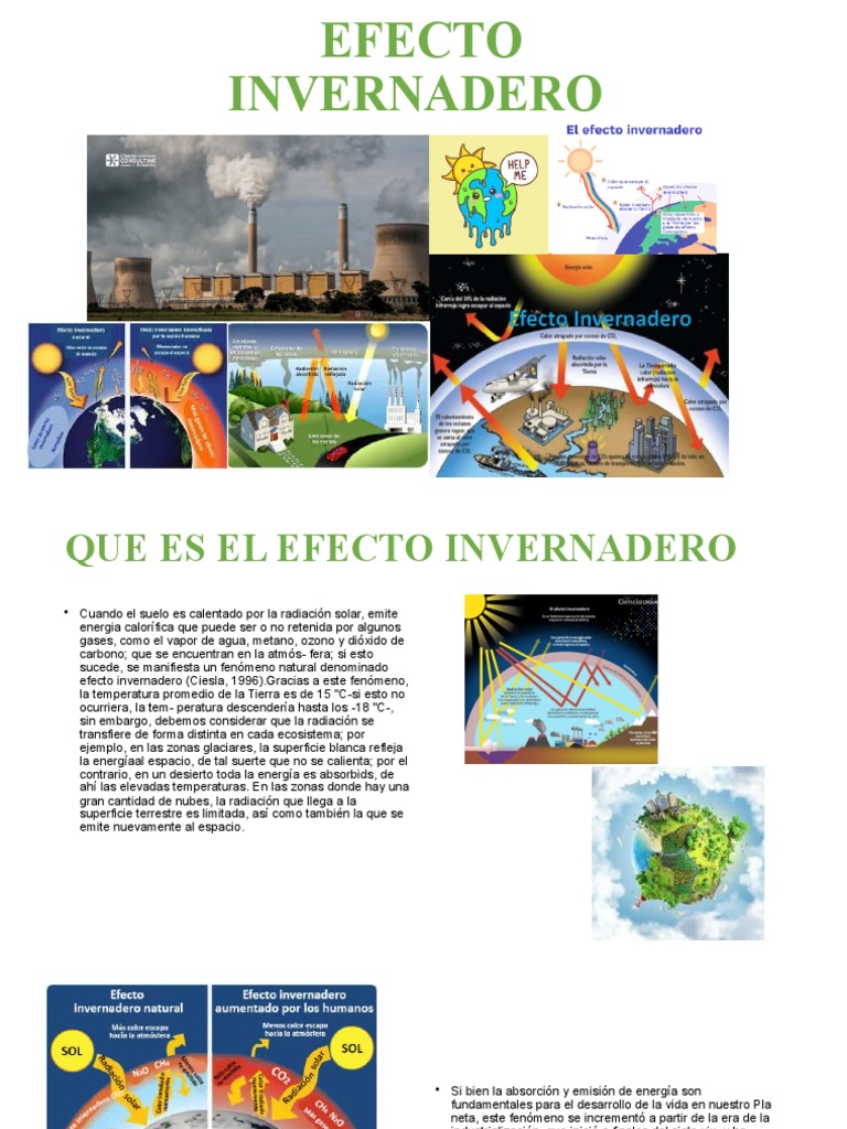 Efecto Invernadero y Calentamiento Global | PDF | Gases de efecto ...