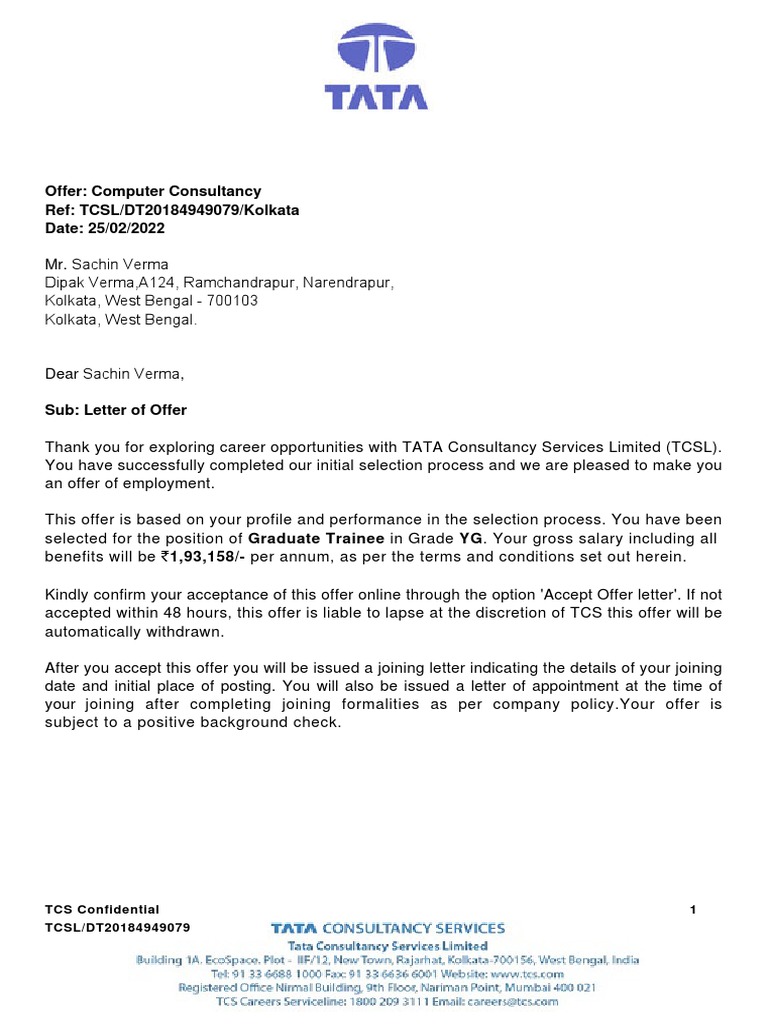 TCSofferletter Ok PDF