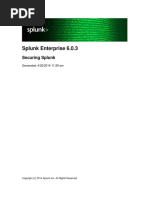 Splunk 6.0.3 Security