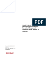 Oracle Project Portfolio MGMT Cloud - Project Execution MGMT Func - Setup - AG