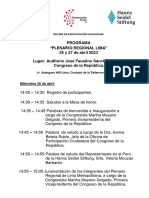 Programa Plenario Region Lima Metropolitana G-1