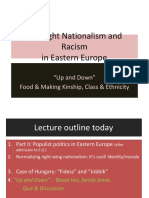 Far Right Nationalism and Racism in Eastern Europe: "Up and Down" Food & Making Kinship, Class & Ethnicity