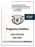 Programa Analitico 3°